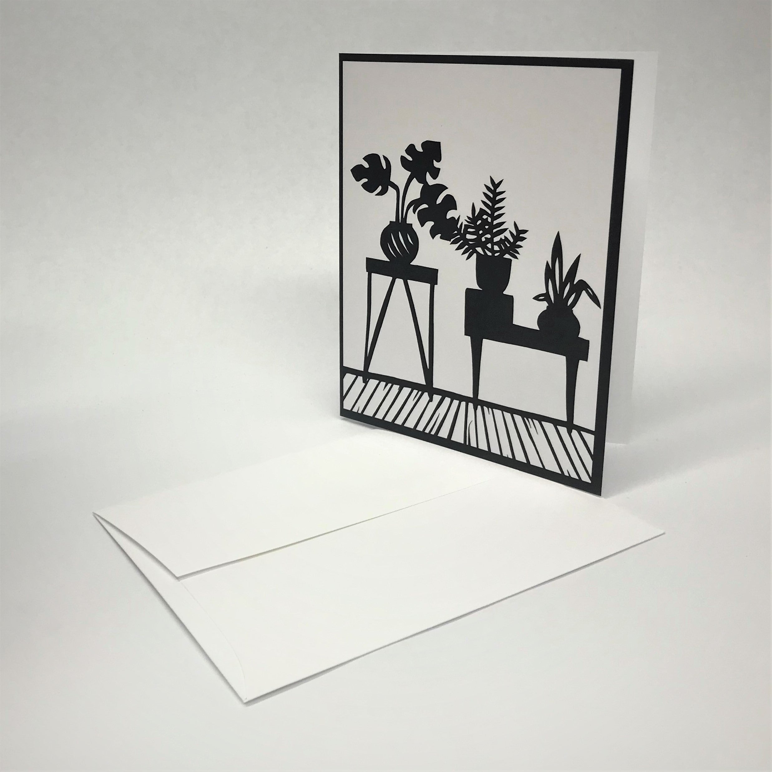 Printed Papercut Plant Greeting Cards